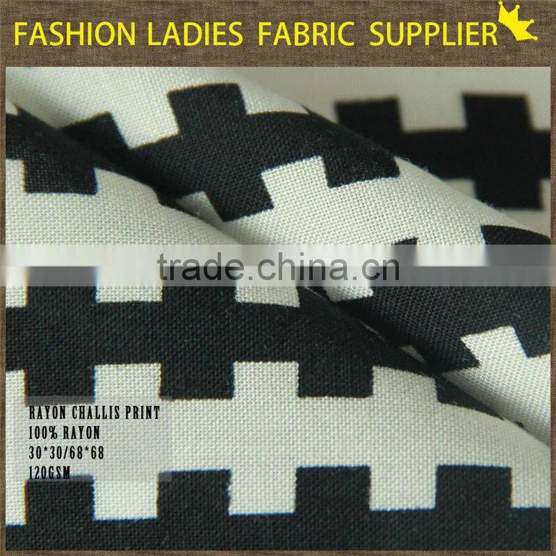 2014 Best Seller Rayon Fabric Suppliers, Printed Rayon Viscose Fabric
