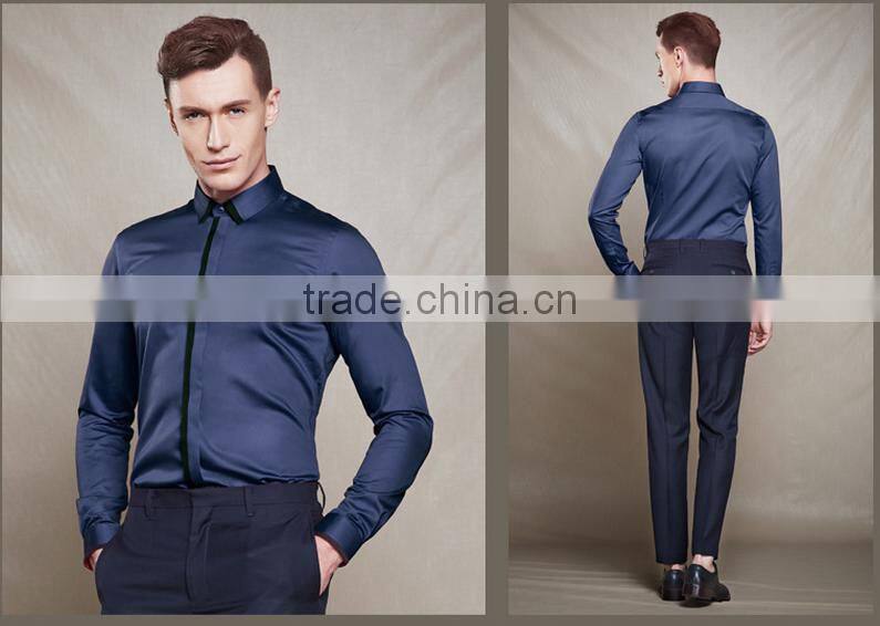 new design made to measure cotton slim men shirt BSZ097