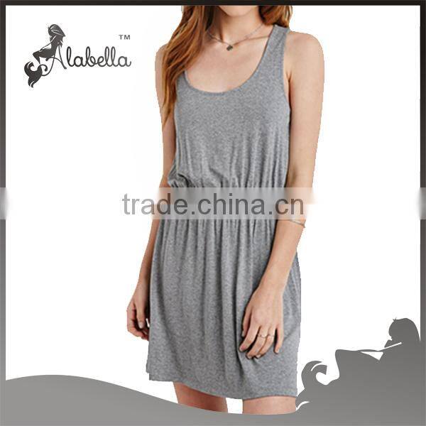 racer back modern mini sleeveless dress 2015 for fitness wear women