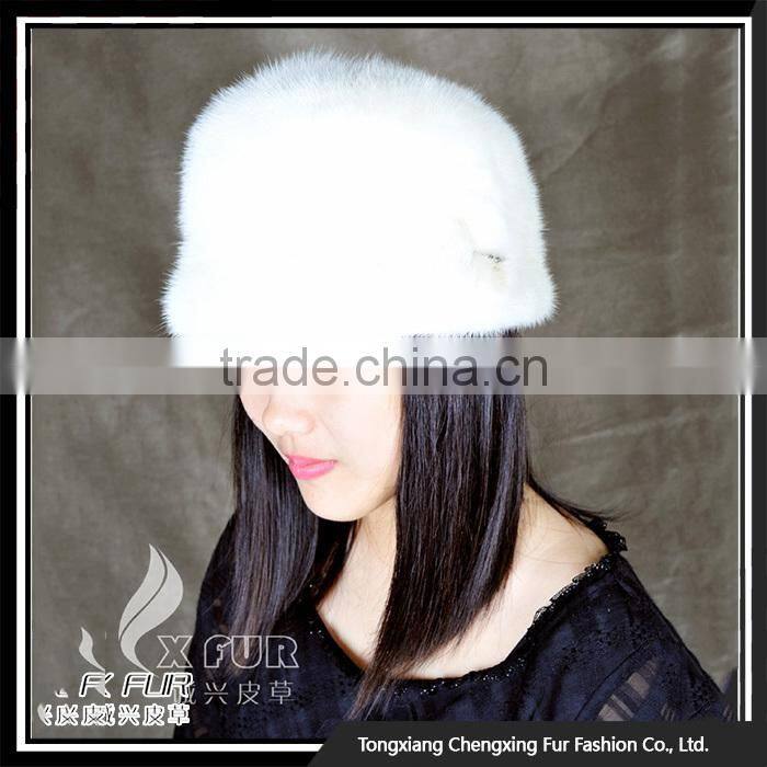 CX-C-54 2016 Cheap High Quality Knitted Mink Fur Hat Cap/Custom Felt Hat