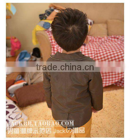 2015 cheap price autumn boys coat child leather clothing,korea style coat