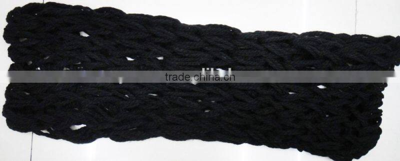 Fashion winter ladies knitted loop noodle acrylic plain handmade crochet scarf