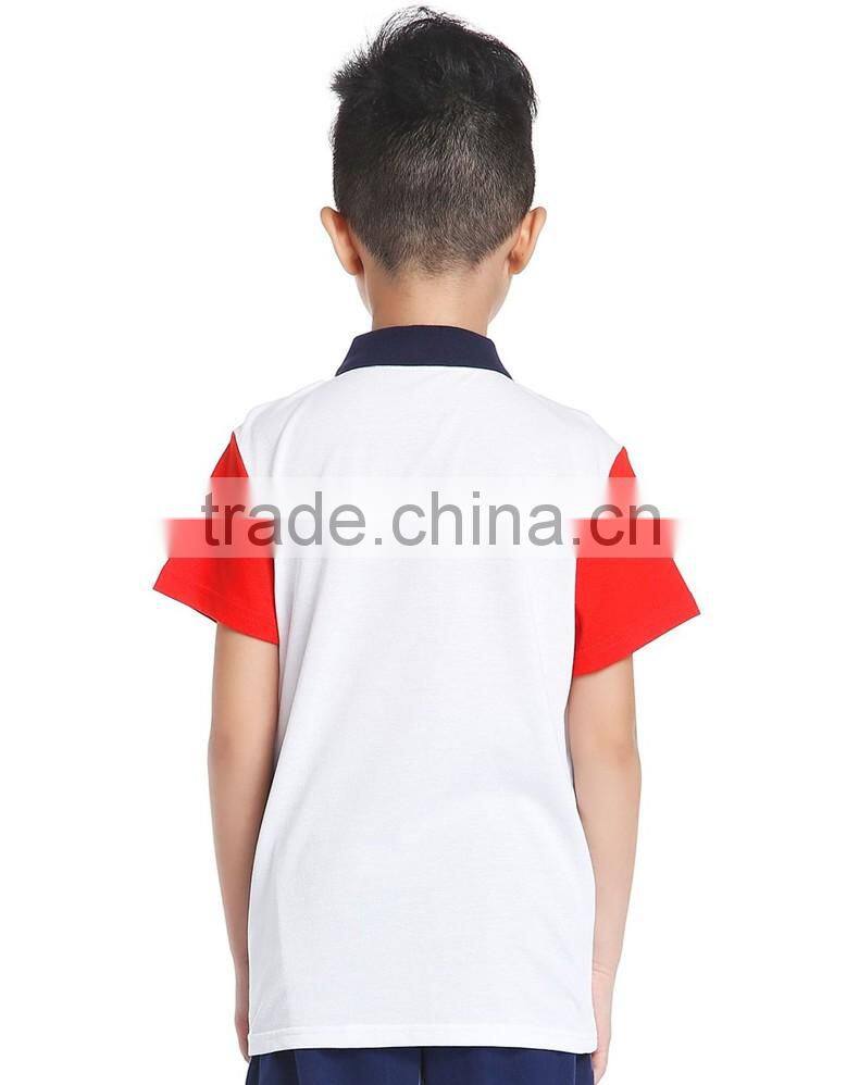Hot sale high quality new kids polo shirt Summer boy's POLO t shirt made in China