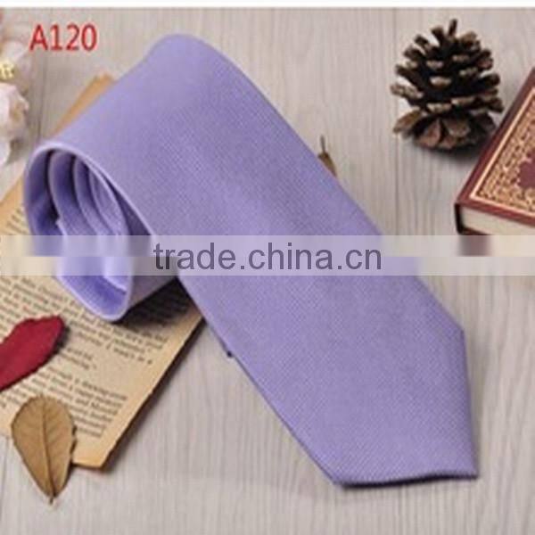 plain color fashion silk necktie for men