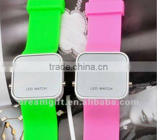 hotsale LED watch mirror LED watch 2012