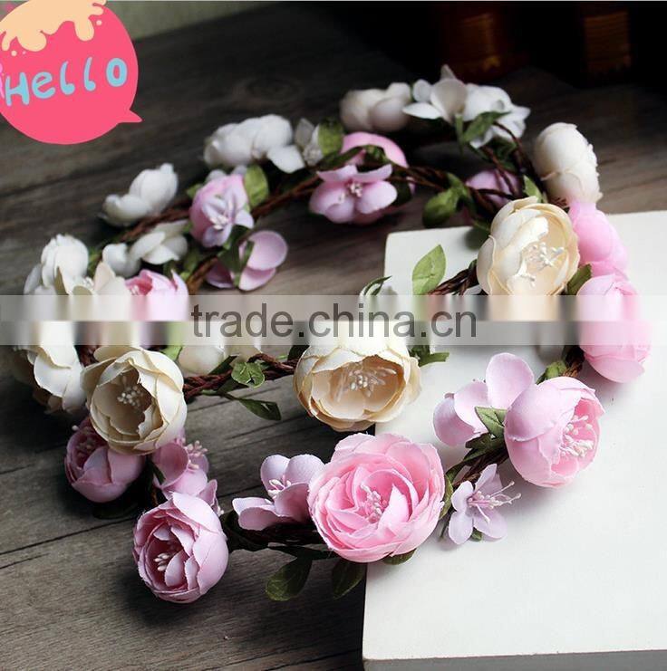 2017 Hot Sale Fashion Baby Girl Lace Flower Hair Band Fancy Hair Accessories