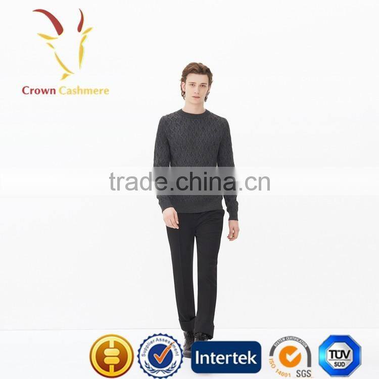 Hot Sale Cable New Design Plain Sweaters Pullover for Men