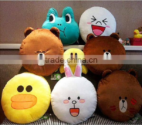 OEM polyester foam baby throw pillow/wholesale emoji decorative pillow/custom neck travel pillow