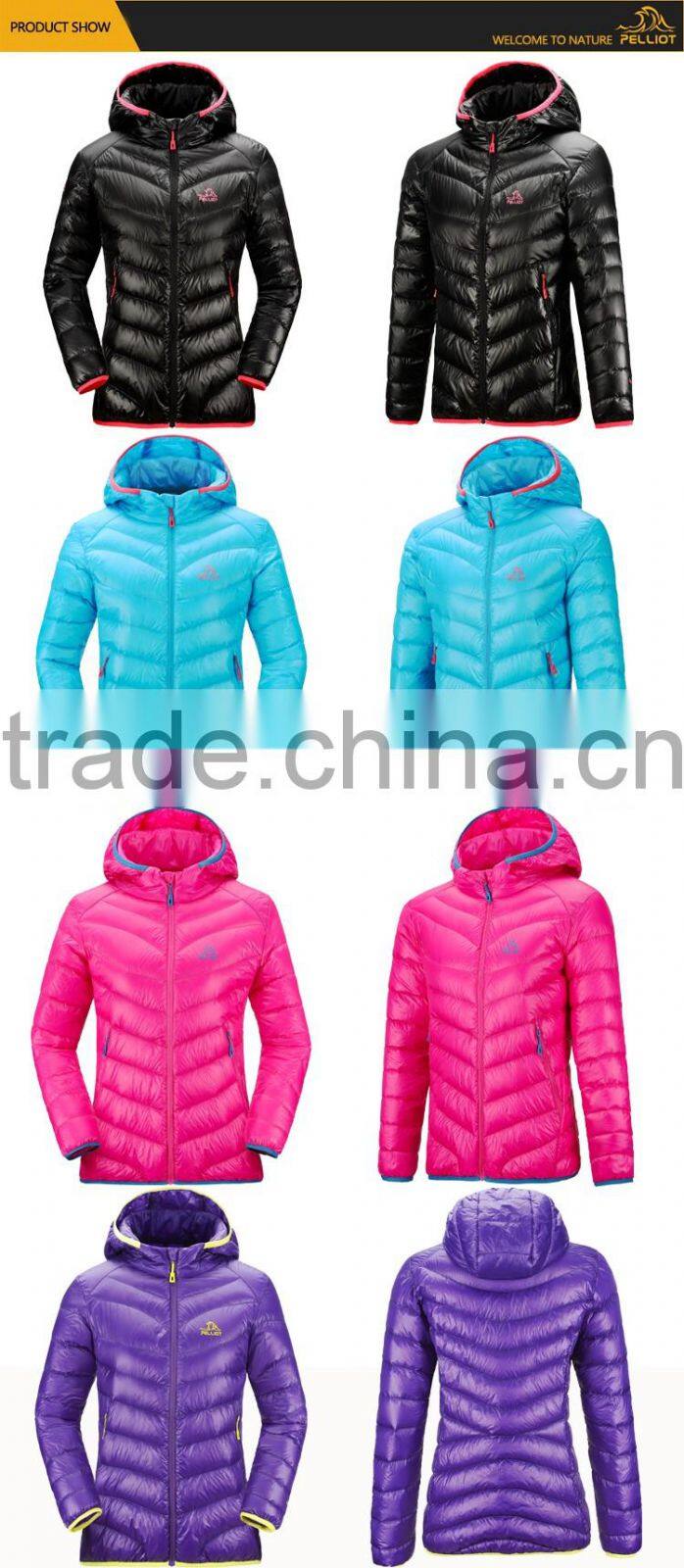 New style women winter ultra ligh down jacket with hood