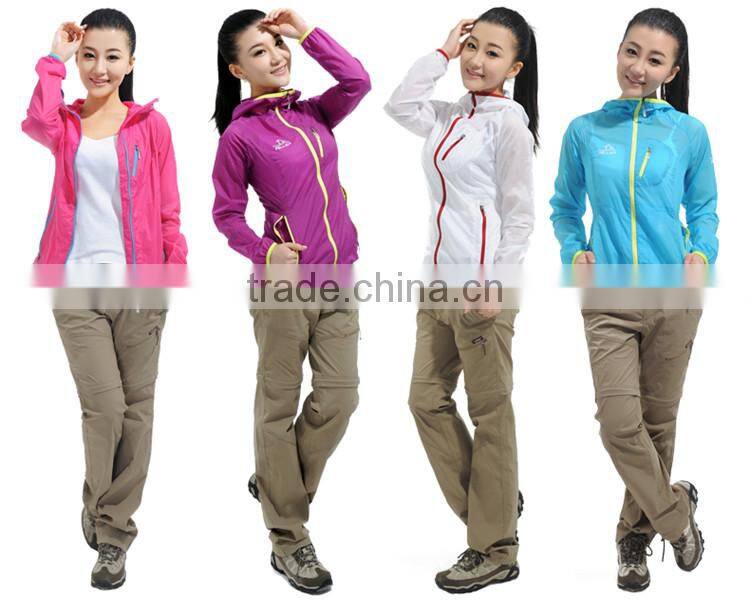 100% Nylon High quality waterproof summer jacket