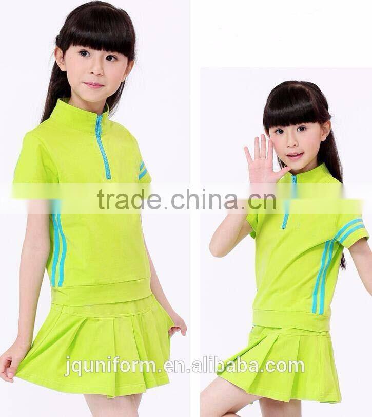 Primary Student Summer School Uniform Kids' Sports PE Knit