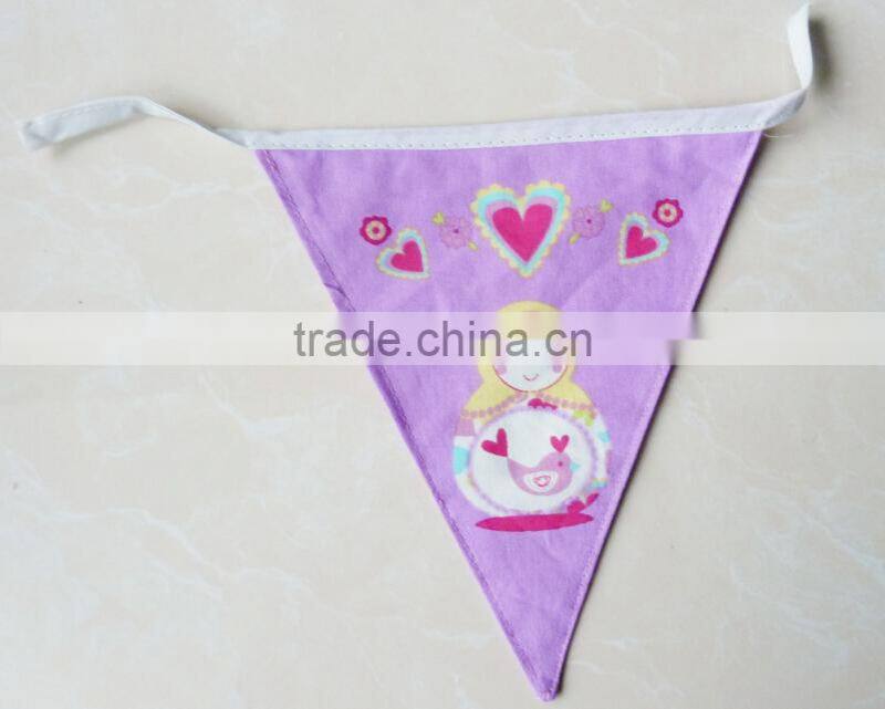 fabric printed bunting flag