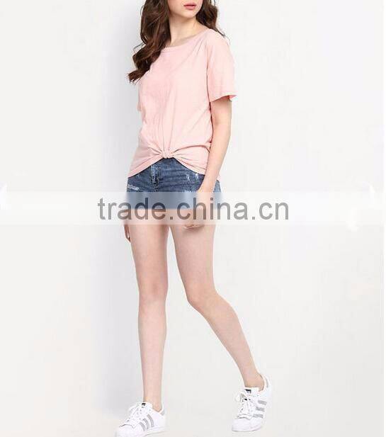 Women blank tshirt 95% cotton 5% elastane t shirt