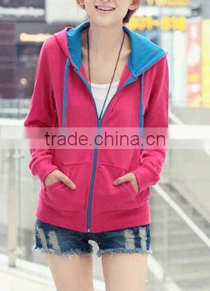 2014 OEM High Quality Plus Size Sport Women Hoodie