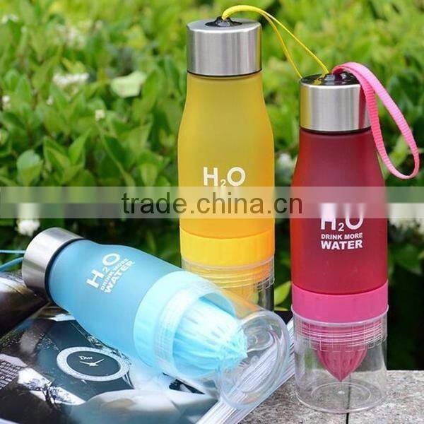 New Premium BPA TRITAN H2O Fruit Infuser Lemon Water Bottle