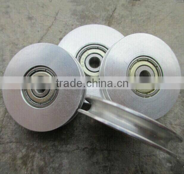 good quality zinc coating U groove wheel and v-belt pulley