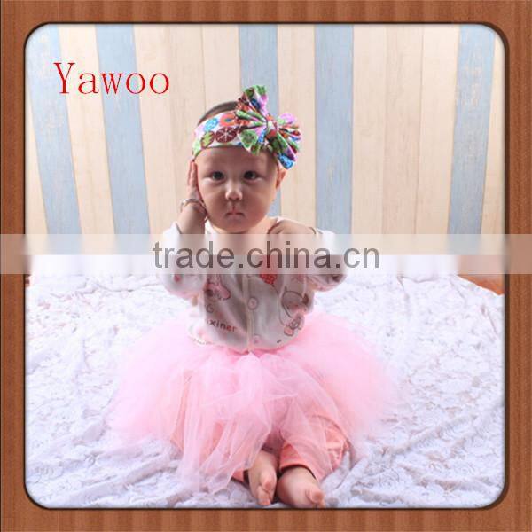 Baby Knotted Cotton Children Bow Latest Design Band Cute Hairbands Headbands for Girls Baby Bow Yellow Headbands Accessories