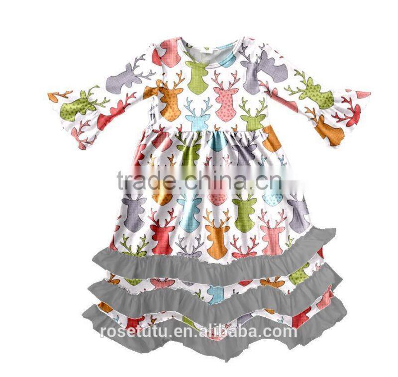 Celebrate the festival cotton printed with beautiful patter children are very simple as long as there is good Halloween clothes