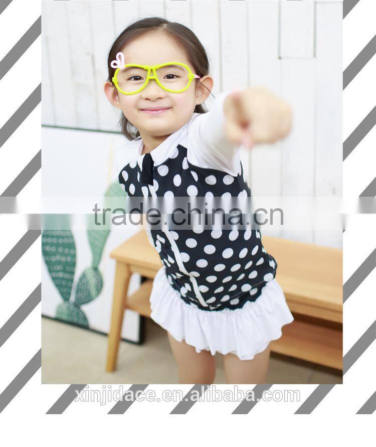 Child Sun Protection Swim Set Long Sleeve Kids Girls' Rash Guard Set Kid Girl's Three-piece Long Sleeve Swimsuits