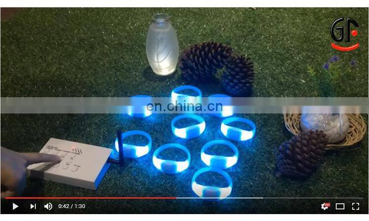 Novelties to Import 433/868/915MHz Sport Wristband LED Glam Glow Remote