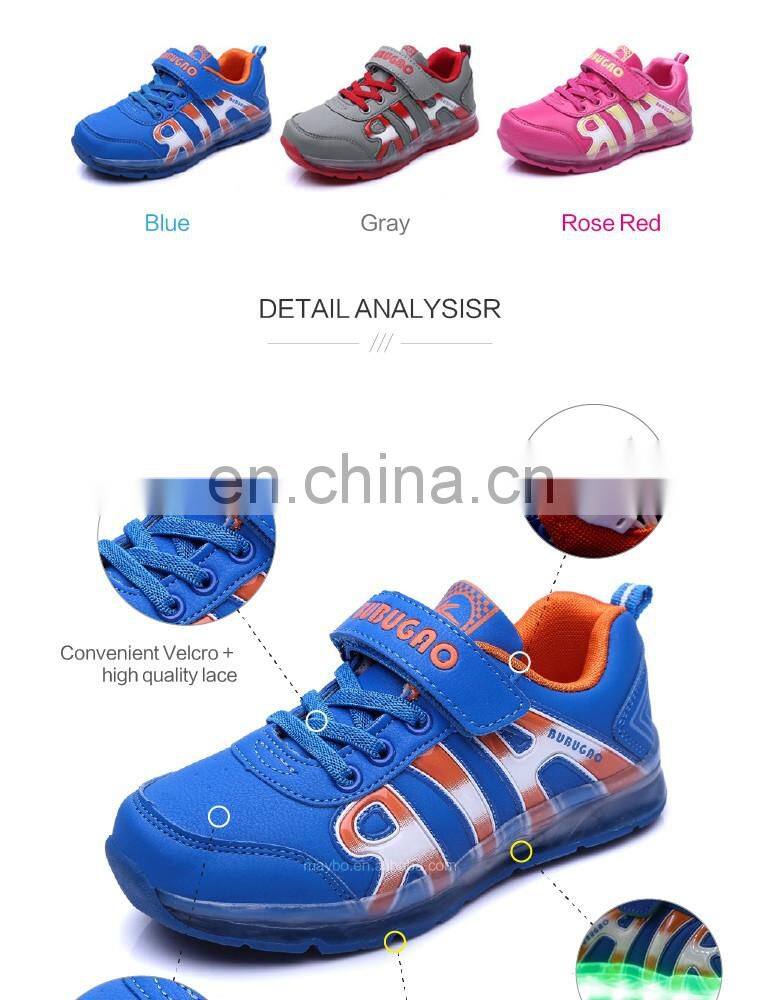 Latest AIR Led light up shoes Children kids led shoes sneakers Wholesale footwear
