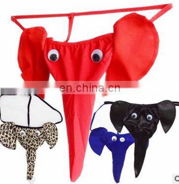 2017 New Limited Sexy Erotic Homens Mens Gay Sexy Lingerie Elephant G-string Underwear Pants Male T-back Jockstrap Thongs Panty