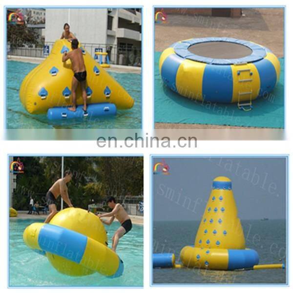 Durable 0.9mm pvc inflatable water roller, floating water walking wheel for water game from china manufacturer