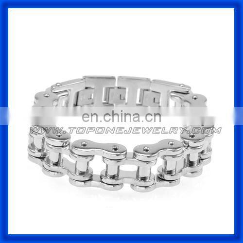2014 Men's Motorcycle Chain Stainless Steel Biker Bracelets China Factory