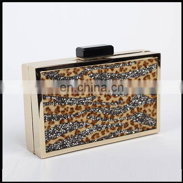 Wholesale 2015 new design rectangle clutch bag with glittering sequins & evening bags for elegant women