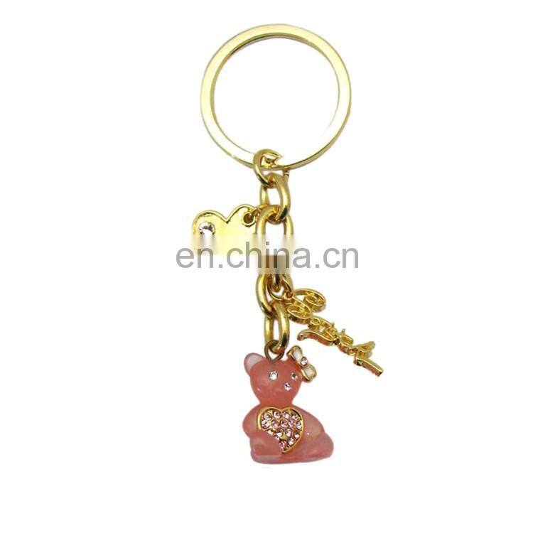 Newest customized High-grade rhinestone crystal ball keychain