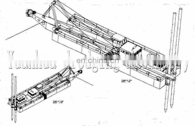 30/32 " 750mm diameter suction large hydraulic cutter suction dredger coastal dredging