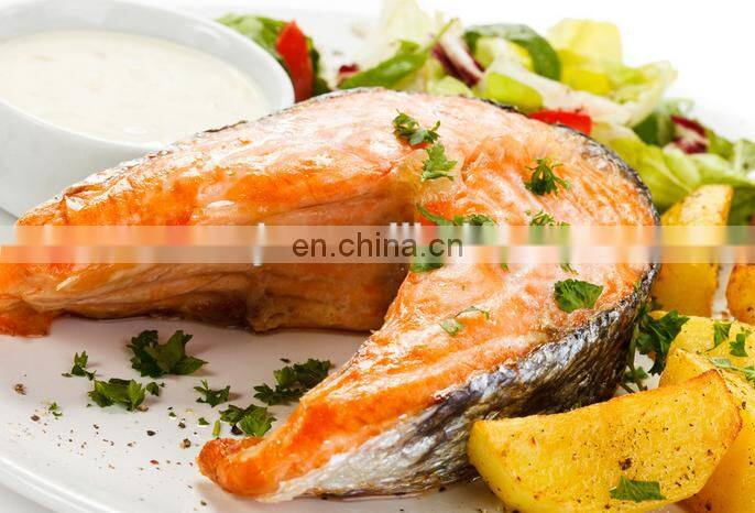 fish filleting making machine cutting fish into 3 sections