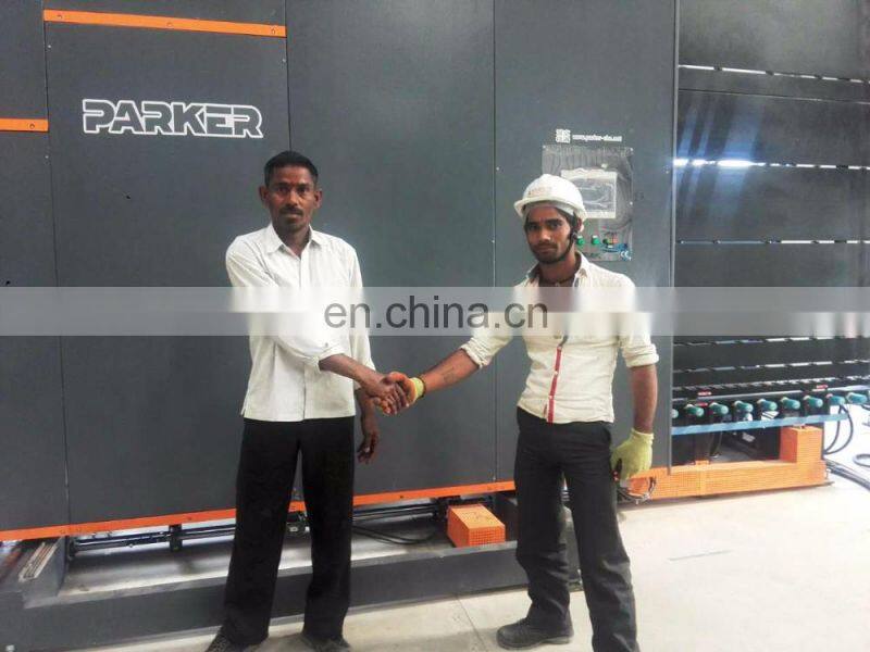 float double glass window door machine making on horizontal washing and drying machine