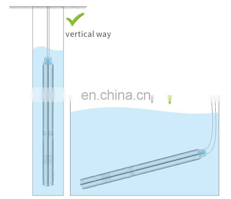 6SP series 20m3/h deep well submersible pump 6 inch