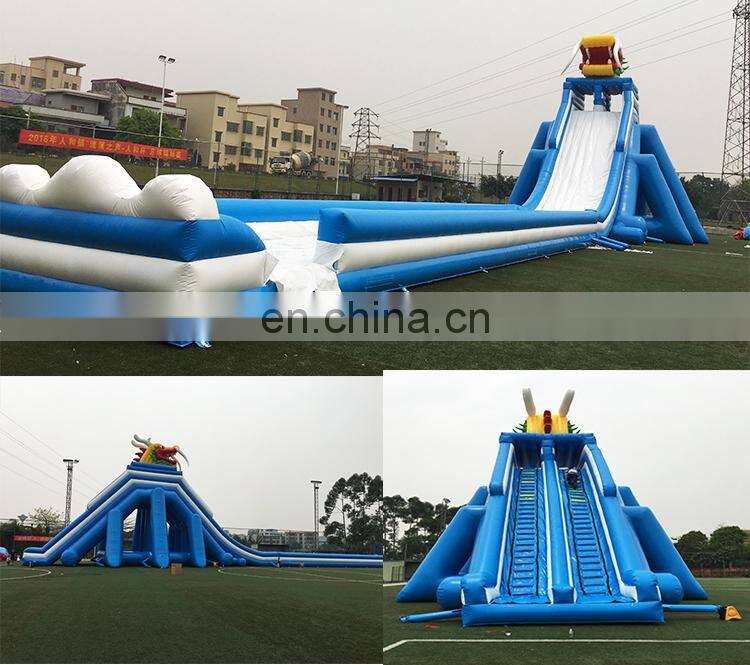 Outdoor Backyard Big Float Inflatable Water Park Trampoline Sports Slide Swimming Pool Slide For Sale