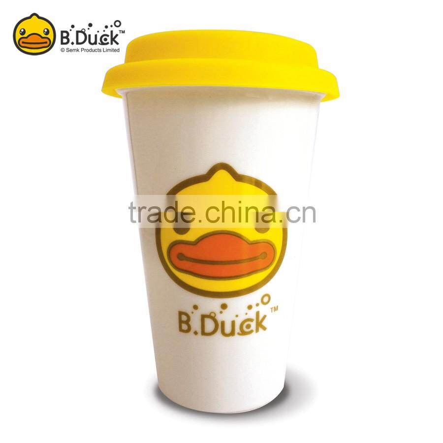 Hight quality B.Duck brand cute novelty gifts set custom ceramic mug