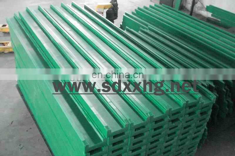 Direct and curve colored UHMW plastic chain guide track rail/ anti-abrasion uhmwpe strips and sheets