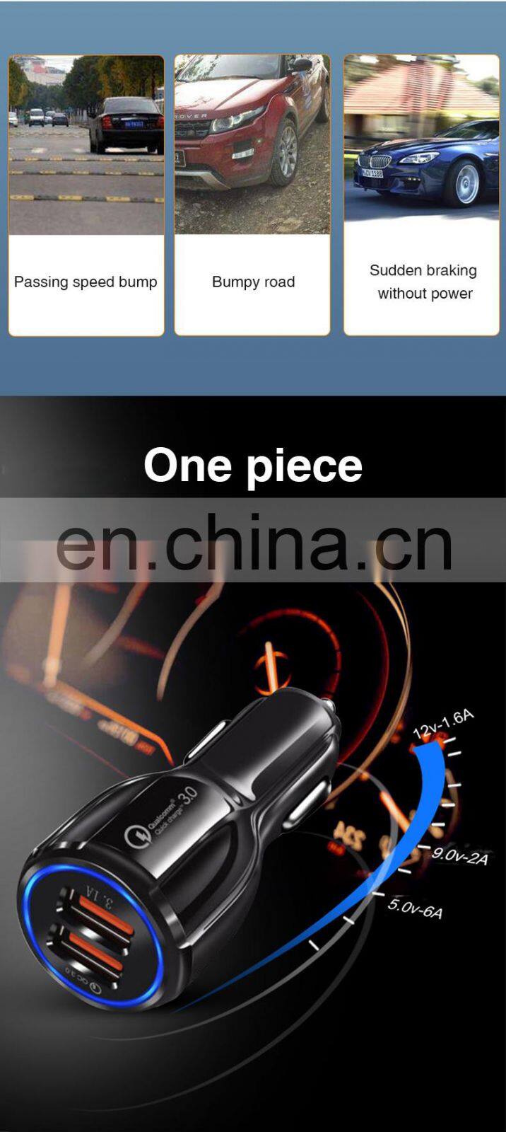 Usb Car Charger Shenzhen 2020 New Arrival Factory Wholesale For Apple Iphone 11/6/7/8 Mobile Phone Qc 3.0 Usb Charger