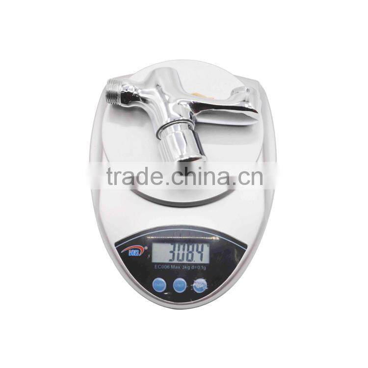 Iron plating wall mounted installation time delay faucet