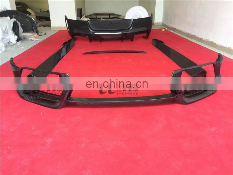 Body kit suitable for Bentley Continental GT in v style carbon fiber front bumper rear bumper side skirts and wing spoiler