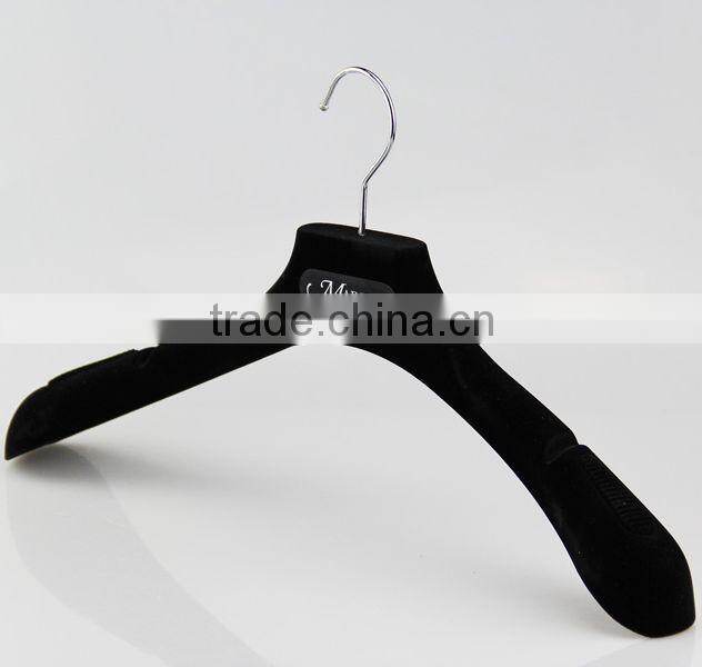 hot selling velvet hanger can be acceped customized logo