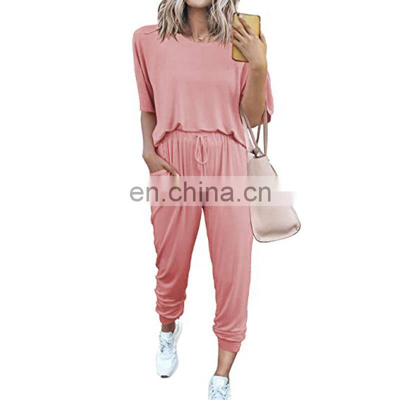 New Products 2021 Ladies Long Sleeve Bodysuit Jumpsuit 3 Piece Set Ladies Stacking Jogging Set