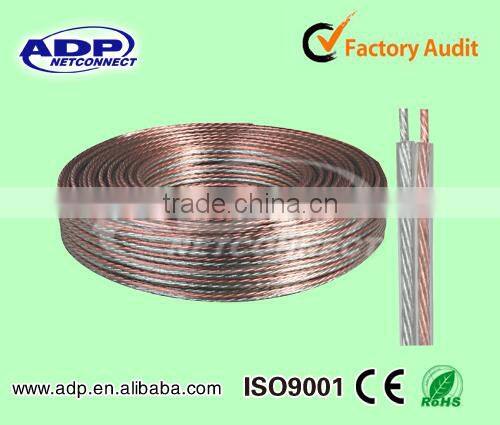 Quality 2.5mm core OFC transparent speaker cable, 50 m 12awg hifi