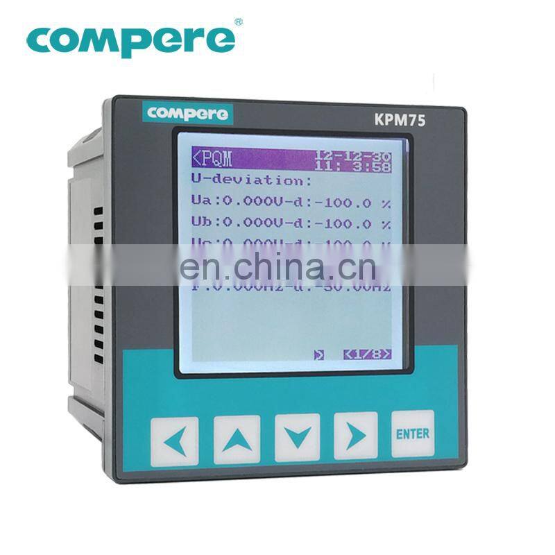 Portable three phase smart harmonic power energy quality analyzer meter with digital input and output