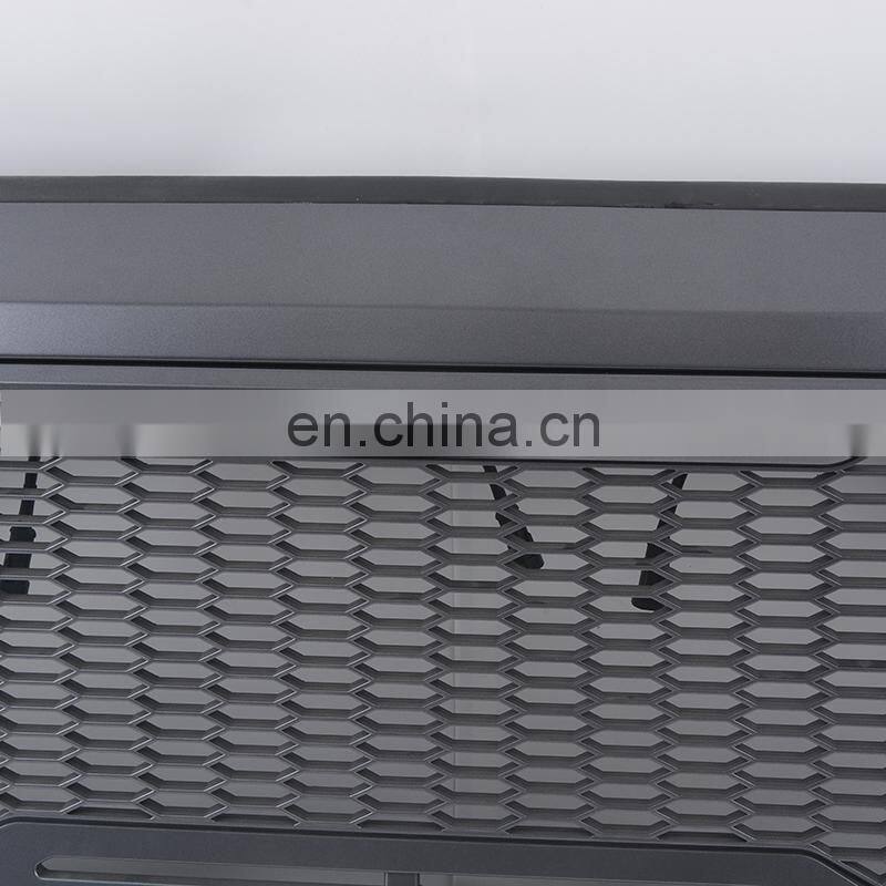 Car mesh grille for Tacoma 2016 2017 2018 grille with led light grey Front Bumper Grille for Tacoma