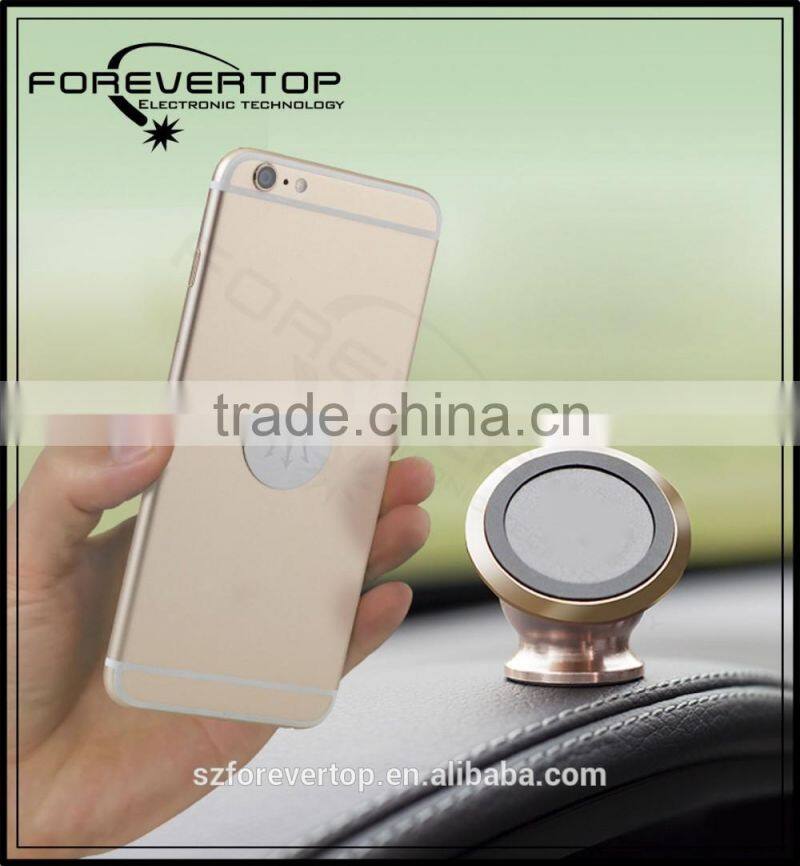 Mini 360 Degree Rotation phone car hold cellphone phone holder Magnetic 360 degrees turn around Car Mobile Mount Car