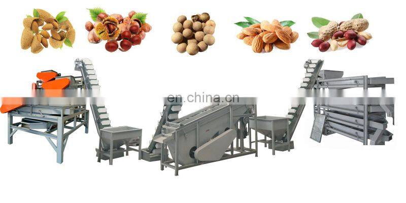 Commercial Almond Dehulling Machine Nuts Shell Broken Machine Cashew Nut Shelling Machine