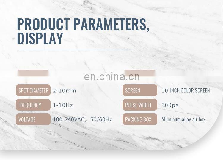 Vertical picosecond laser pico laser for pigmentation removal