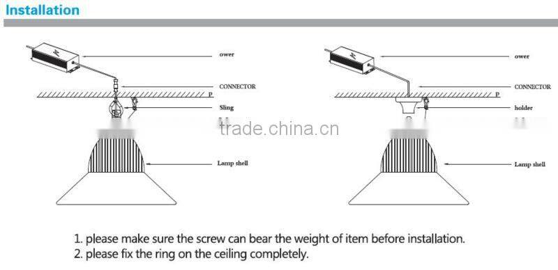80W high power industry LED high bay