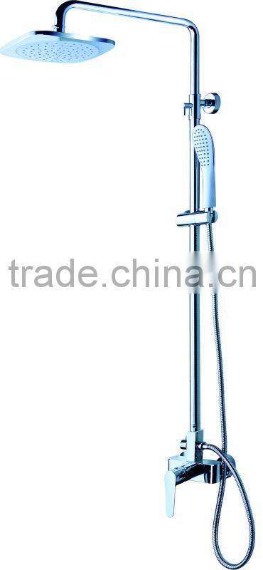 Nicor 8101A Fashion Design High Quality 59 Brass Wall Mounted Chrome Plated Bathroom Shower Set with Single Handle